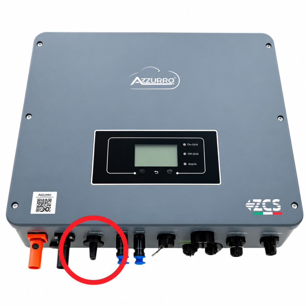 Inverter ZCS Azzurro con selettore evidenziato.