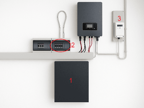 Impianti Fotovoltaici • SPL energetica Assistenza • Azienda leader nel fotovoltaico Rappresentazione di un impianto fotovoltaico con accumulo zcs con 1 batteria